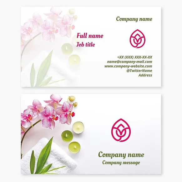 Spa Salon Business Card