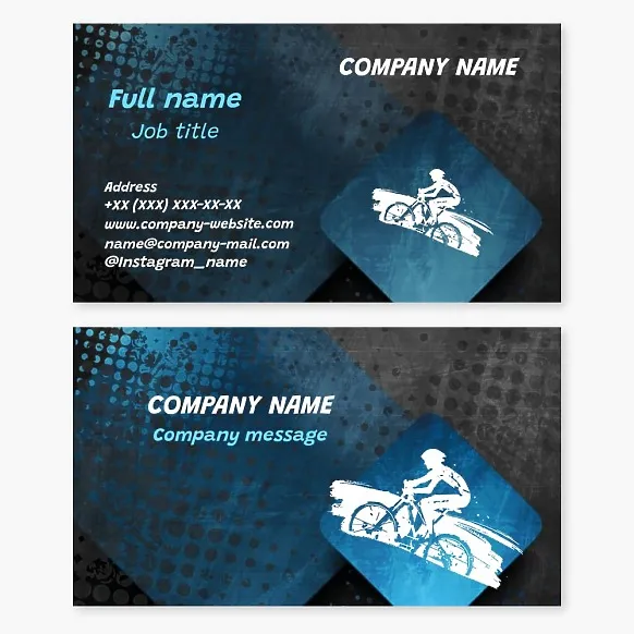 Business card template Cycling, Bicycle and accessories