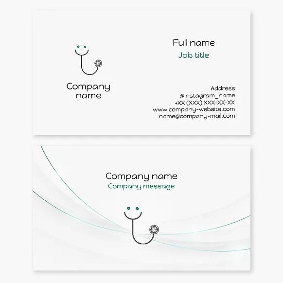 Pediatrician doctor business card template.