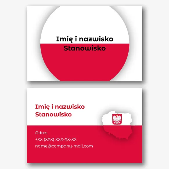 Szablon wizytówki korepetytora języka polskiego
