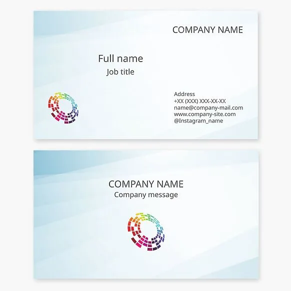 Colorful Music Equalizer business card template. Recording studio.