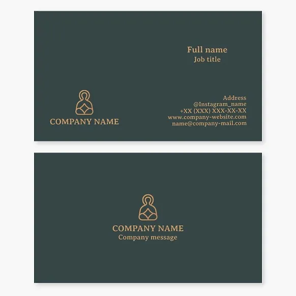 Business card template. Church. Religion.