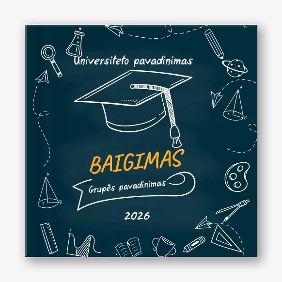 Kolegijos Absolventų Nuotraukų Knygos Šablonas