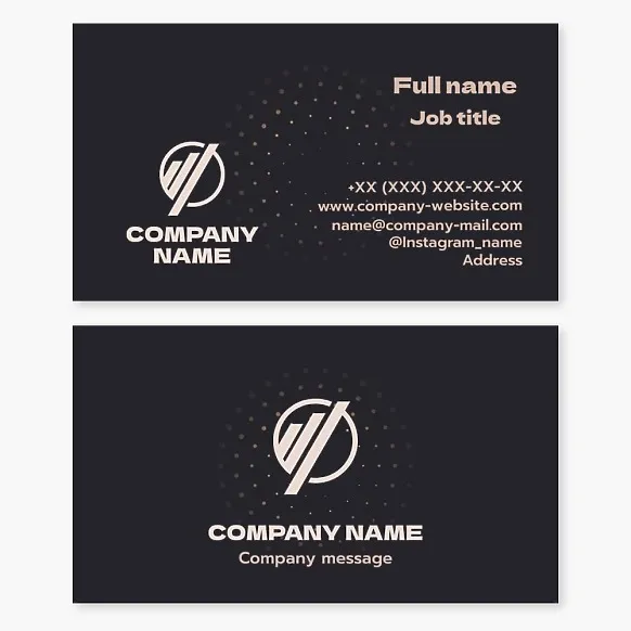 Business card template Finance, accounting, development, forex