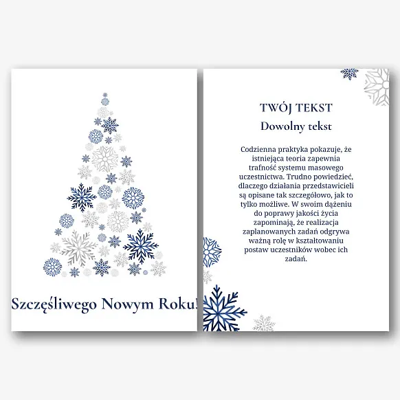 Szablon kartki noworocznej