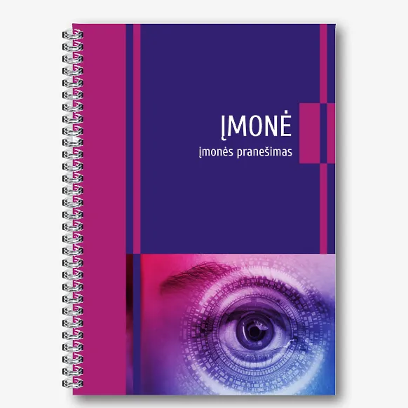 Universalaus bloknoto šablonas