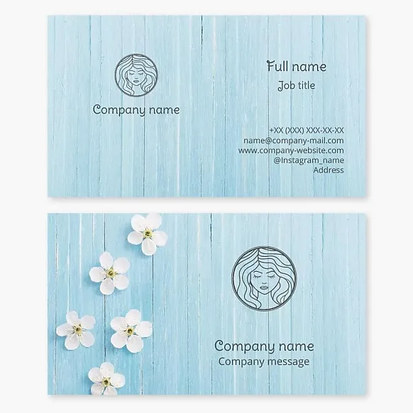 Business card template Woman, beauty salon