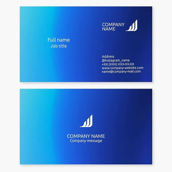 Business card template. Abstract. Finance. Growth and ascent. Dynamism and movement. Professionalism and reliability. Quick and reliable achievement of financial goals. The letters I or J.
