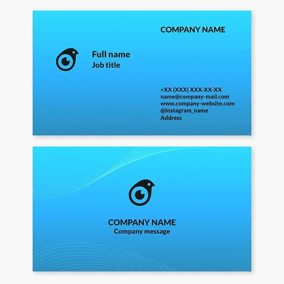 Business card template. Video surveillance systems.