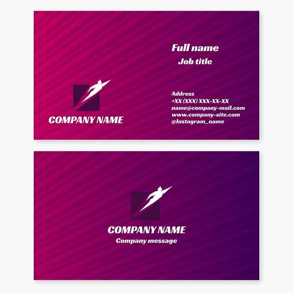 Business card template. A super hero rushes to the rescue. Abstraction. General repairman.