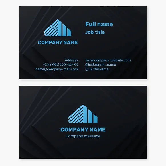 Real estate business card template