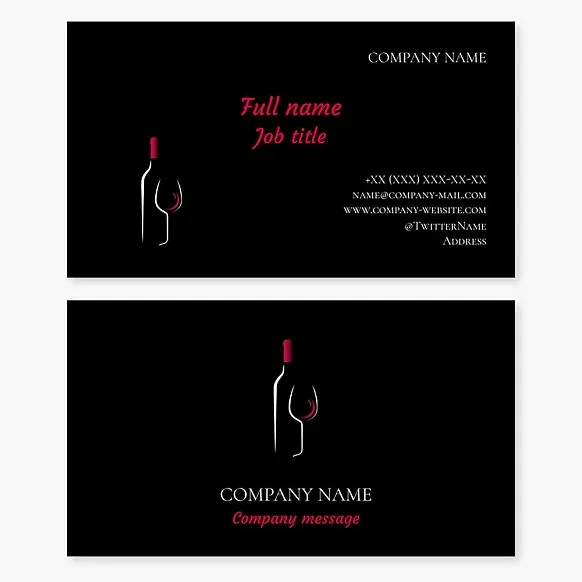 Wine, Wine Store Business Card