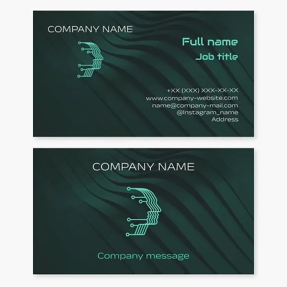 Business card template Programming, electrical circuits, electrical components