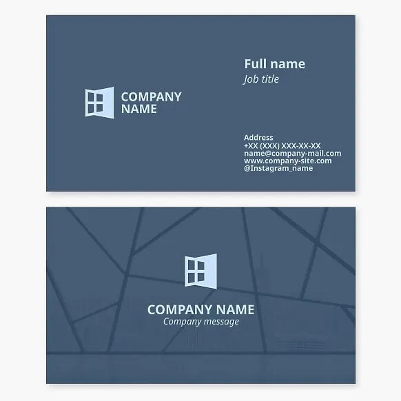 Glazier Business Card Template