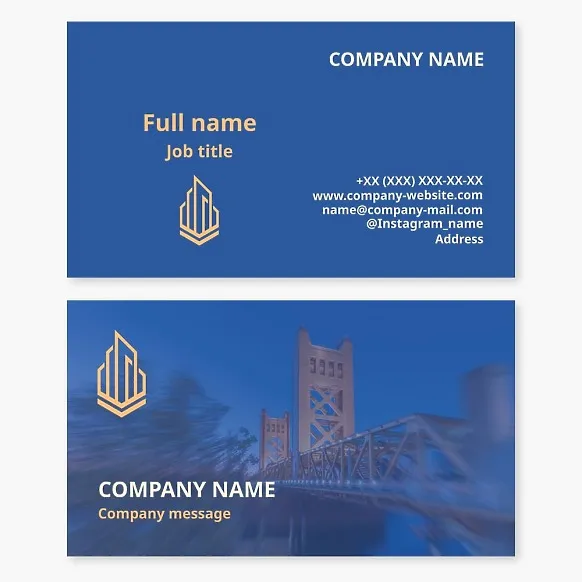 Business card template Real estate, rent and housing