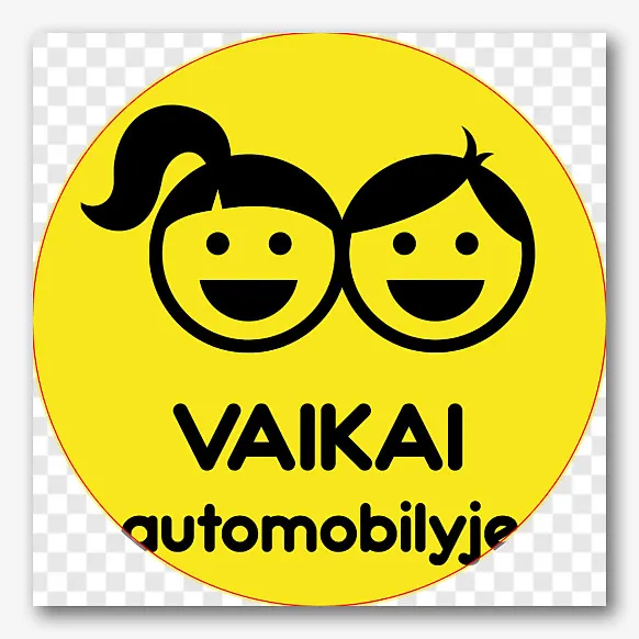 Lipduko šablonas vaikams automobilyje
