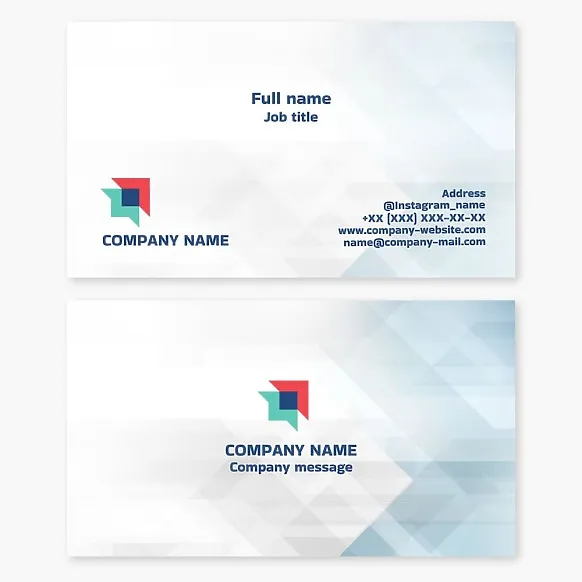 Business card template. Abstract. Two stingrays. Collaboration, interaction, integration. An energetic, innovative brand. Flight, synergy, startup.