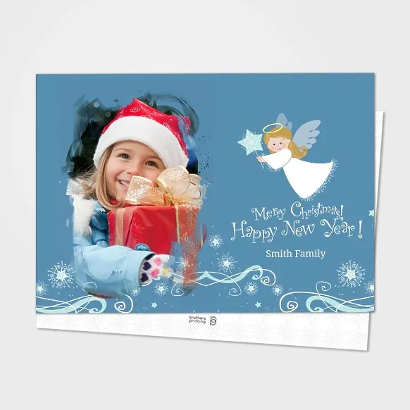Blue Christmas Card/ New Year
