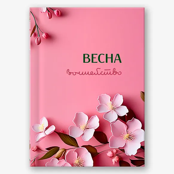 Шаблон яркой весенней фотокниги