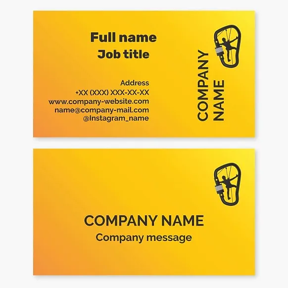 Business card template Mountaineering