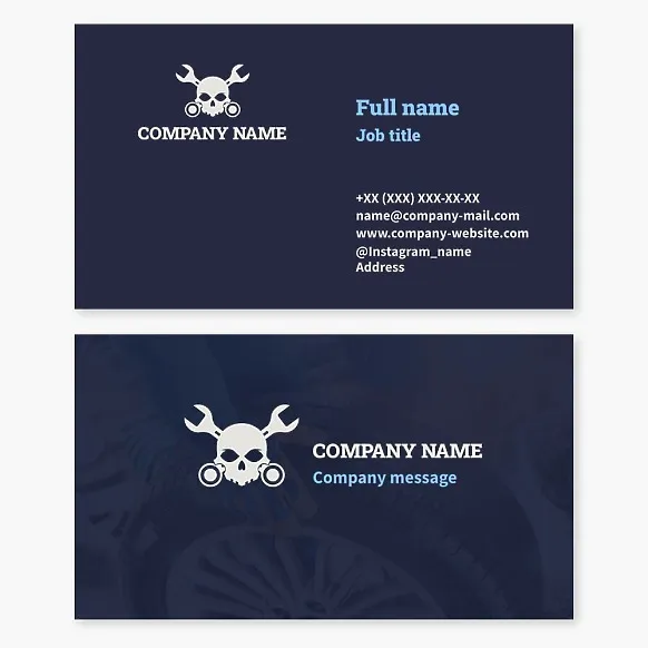 Business card template Car and motorcycle repair