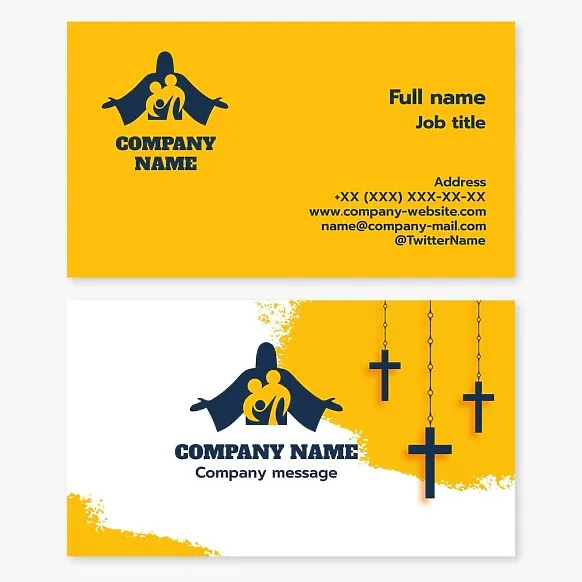 Business card template Church, Orthodoxy