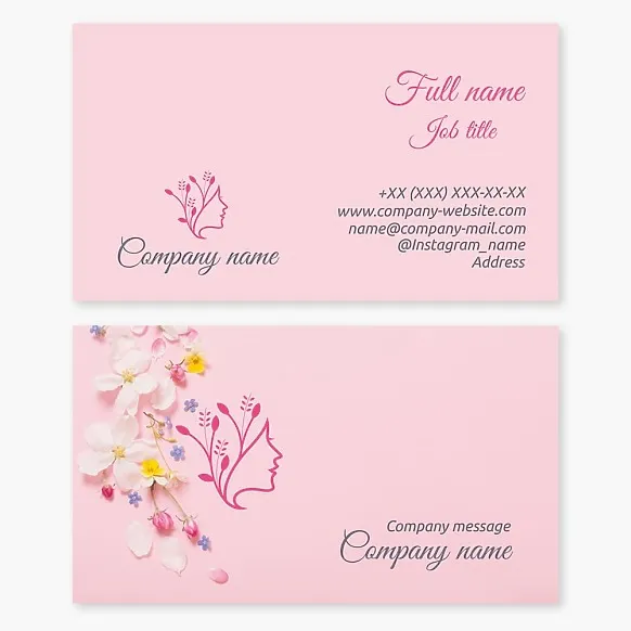 Business card template Beauty salon