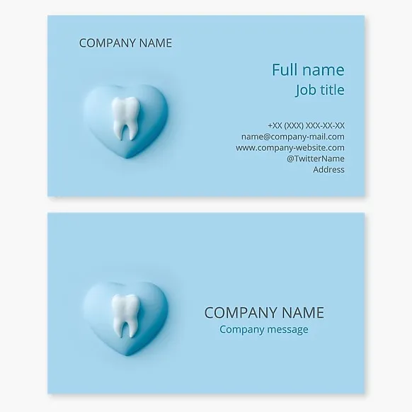 Business card template Dentistry