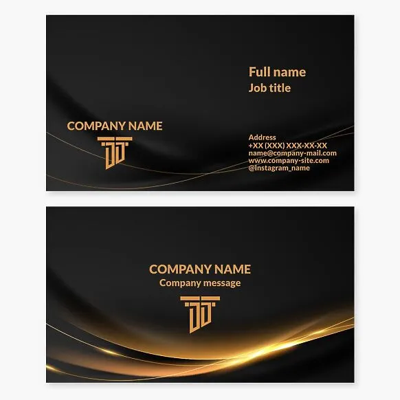 Pillar logo. Law firm business card template. Letter T.