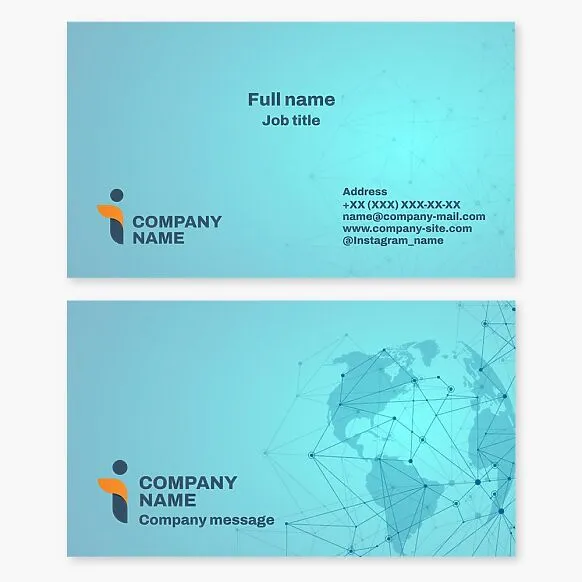 Global Network | Networking | Abstraction | Human | Geography of Goods and Services | Letter I | Business Card Template