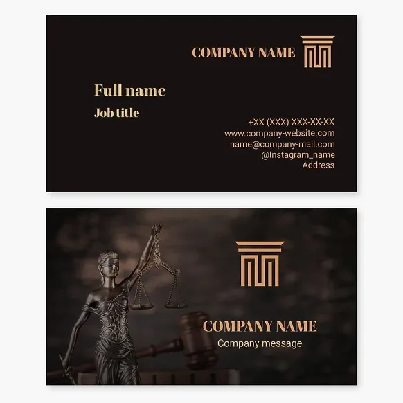 Business card template Law, court, advocacy, jurisprudence, Letter T M