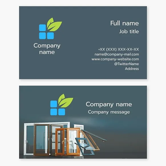 Business card template Windows