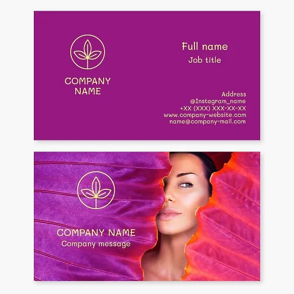 Beauty Business Card Template