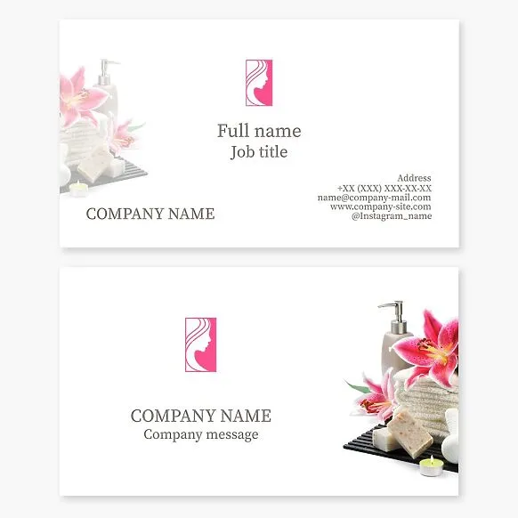 Salon & Spa Business Card Template