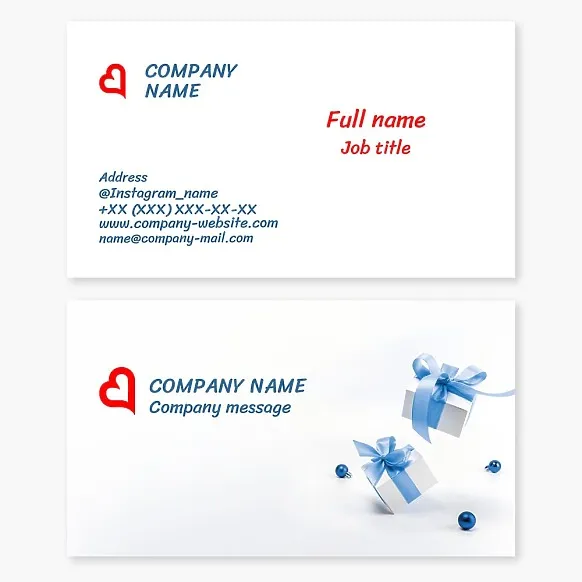 Gift Shop Business Card Template
