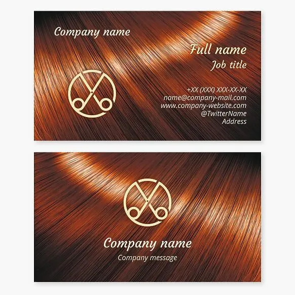 Business card template Hairdresser