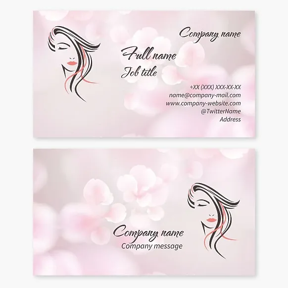 Business card template Hairdresser, beauty salon