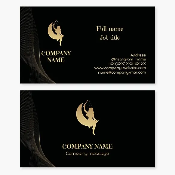 Business Card Template "Fairy, Tale, Children's Library"