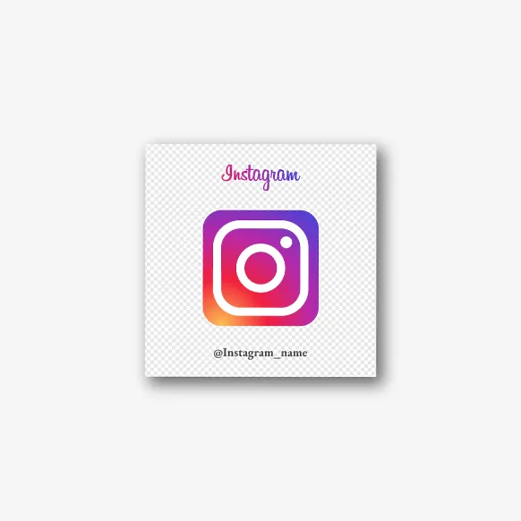 Шаблон візитки Instagram профілю