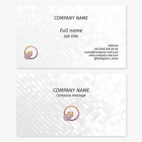 Business card template. Pencil, letter O. Creative studio. Artist, illustrator, portrait painter.