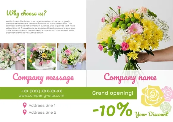 Flower Shop Booklet Template