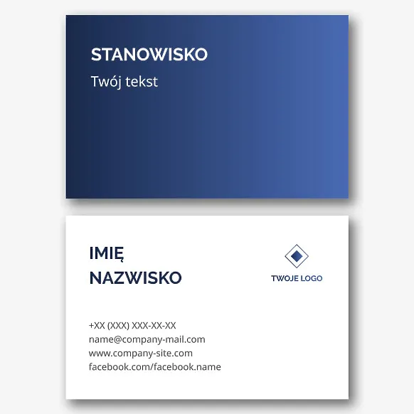 Szablon wizytówki Euro w minimalistycznym stylu