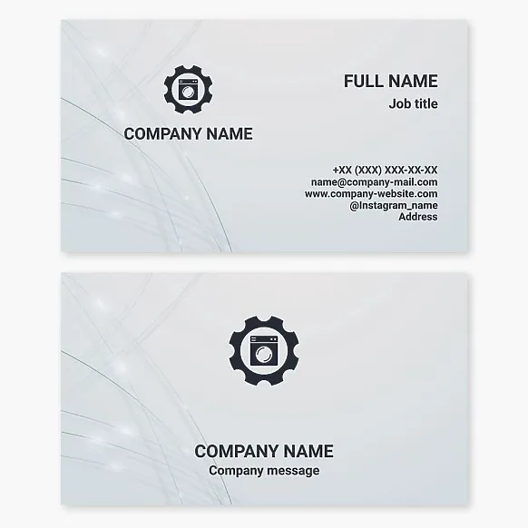 Business card template Repair of household appliances