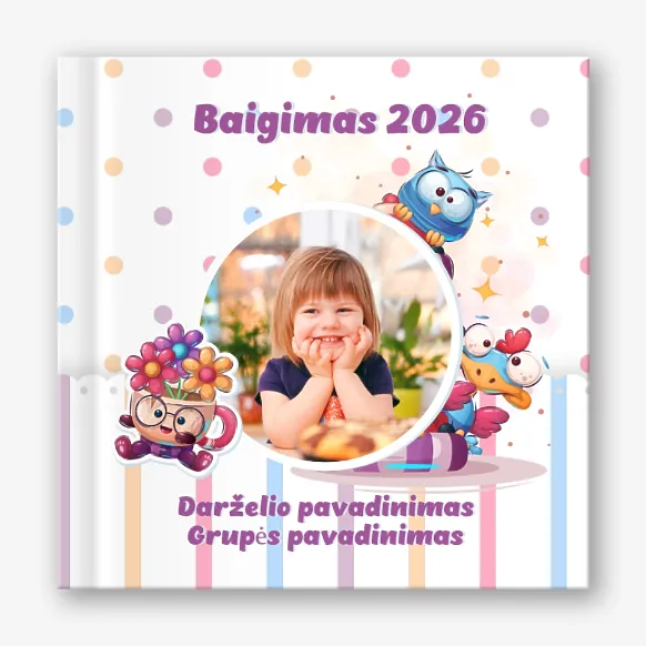 Vaikų darželio fotoknygos šablonas