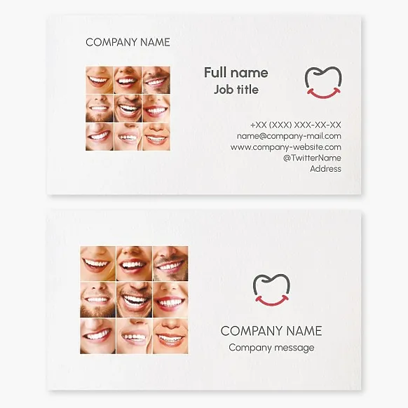 Business card template Dentist