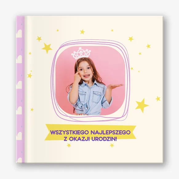 Szablon fotoksiążki urodzinowej