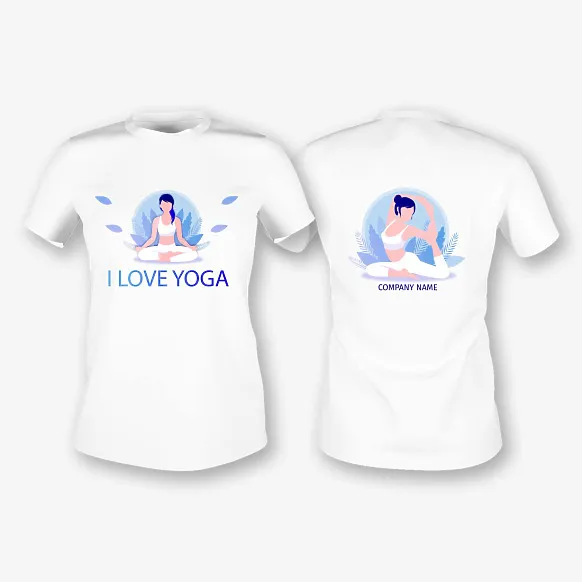 Yoga Trainer T-shirt Template