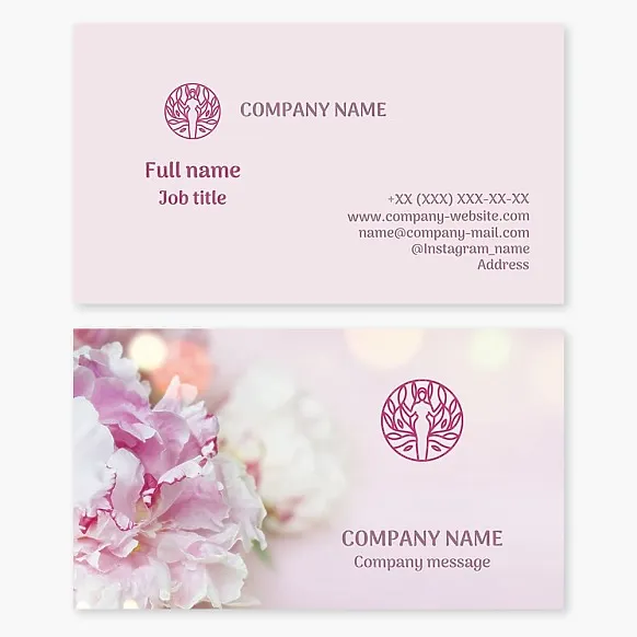 Business card template Woman, beauty, beauty salon, boutique