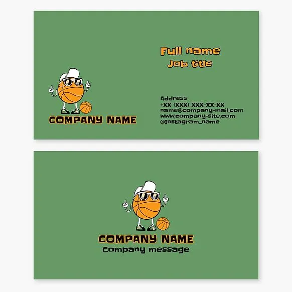 Basketball | Basketball Coach | Kids Basketball Team | Business Card Template