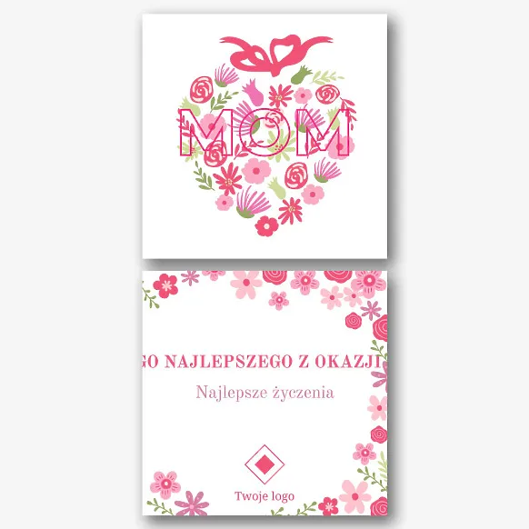 Szablon karty na dzień matki